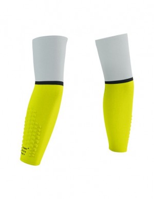 Acessorios Compressport ArmForce Ultralight Branco Amarelas | 49568AFLT