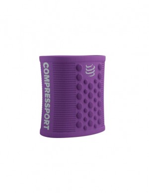 Acessorios Compressport Sweatbands 3D.Dots Roxo Branco | 04156WSRU