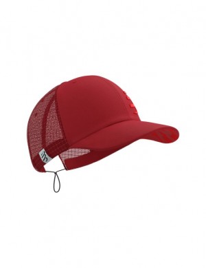 Boné Compressport Racing Trucker Cap Vermelhas | 71528NVYQ