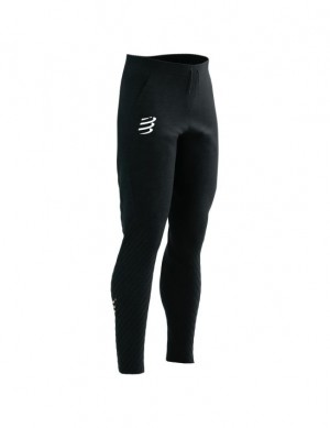 Calças Compressport Seamless Pants Feminino Pretas | 52914TYPO