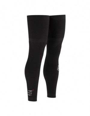 Compression Sleeves Compressport Full Legs Compression Leg Sleeves Feminino Pretas | 81365RAIH