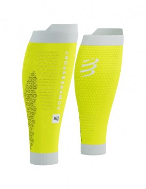 Compression Sleeves Compressport R2 3.0 Feminino Amarelas Branco | 50483ZCGV