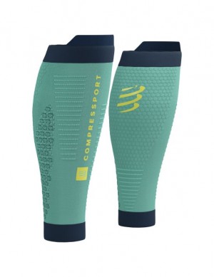 Compression Sleeves Compressport R2 3.0 Feminino Azuis | 82904DOLK