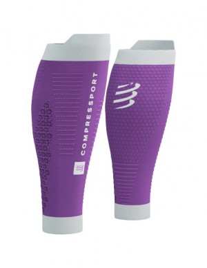 Compression Sleeves Compressport R2 3.0 Feminino Roxo Branco | 90475HJVT