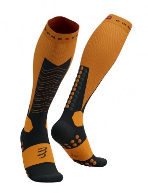 High Socks Compressport Ski Mountaineering Full Socks Masculino Pretas | 61738GCKB