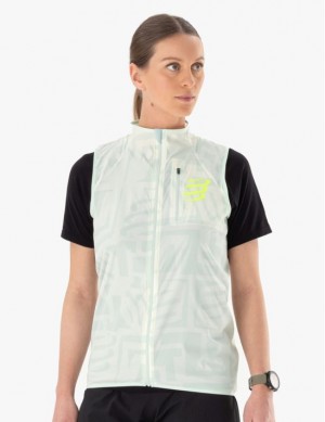 Jaqueta De Corrida Compressport Hurricane Windproof Vest W Feminino Multicoloridas | 43069VLAJ