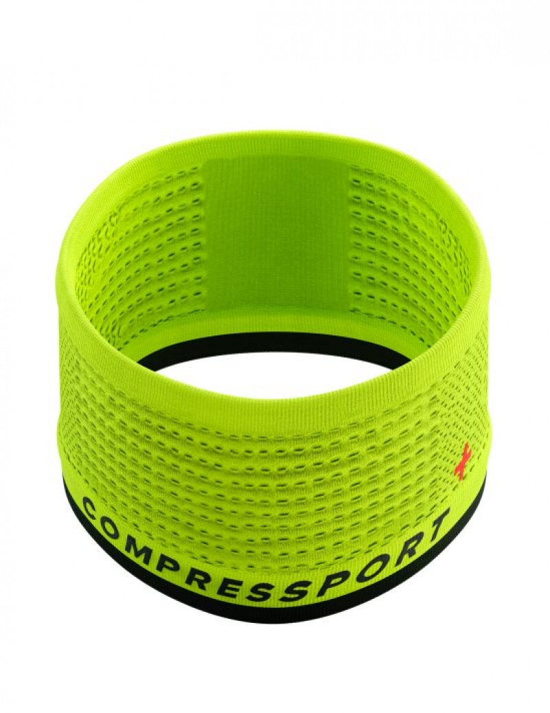 Acessorios Compressport Headband On/Off Flash Amarelas Pretas | 24693ELXA