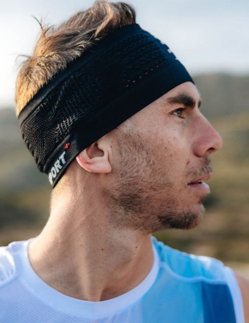 Acessorios Compressport Headband On/Off Masculino Pretas Branco | 23978HRZD