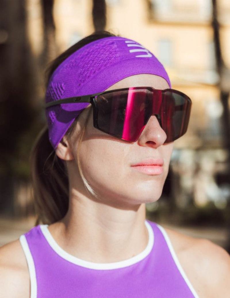 Acessorios Compressport Headband On/Off Roxo | 14298EDPN