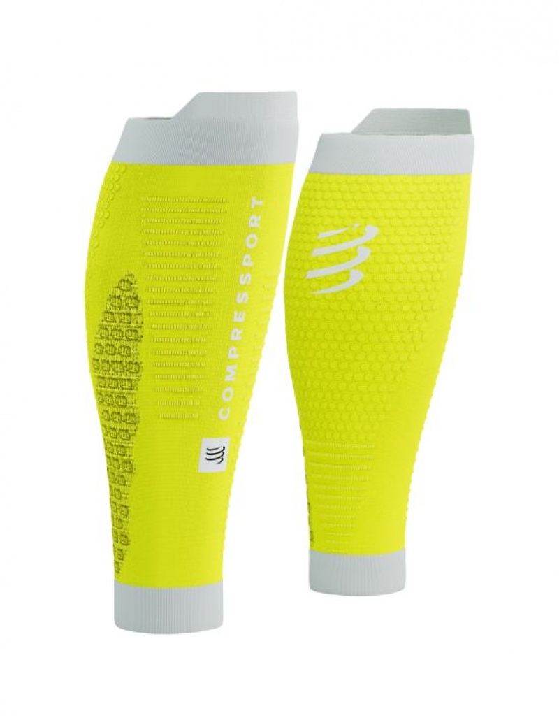 Acessorios Compressport R2 3.0 Amarelas Branco | 42813JALD