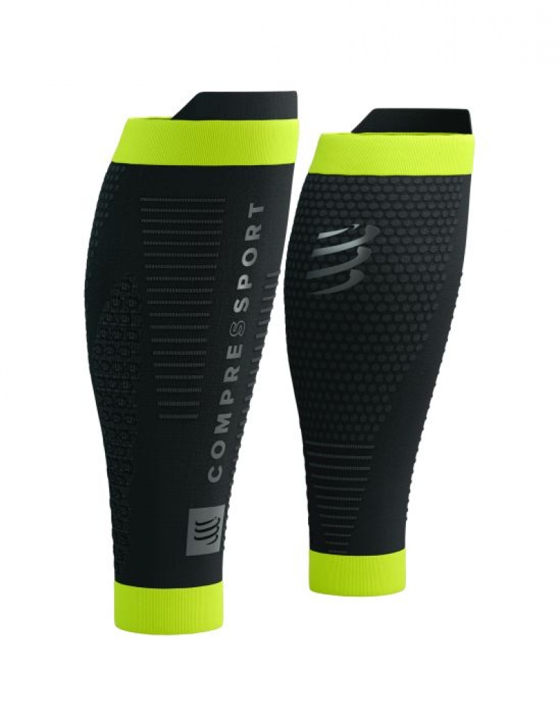 Acessorios Compressport R2 3.0 Flash Pretas Amarelas | 84635IKVL