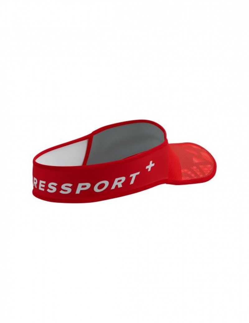 Acessorios Compressport Spiderweb Ultralight Visor Vermelhas | 94720DLSQ