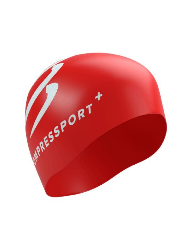 Acessorios Compressport Swim Cap Vermelhas | 51390MDPZ