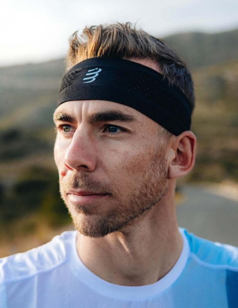 Acessorios Compressport Thin Headband On/Off Pretas | 20649YMBU