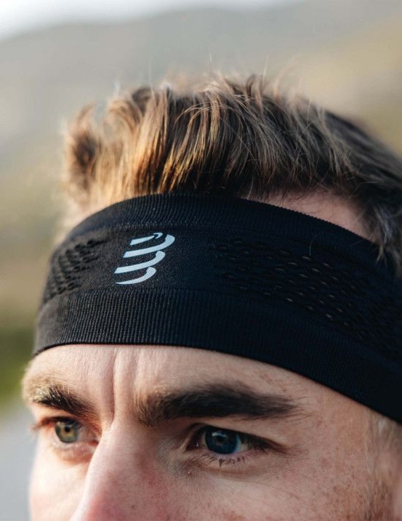 Acessorios Compressport Thin Headband On/Off Pretas | 20649YMBU