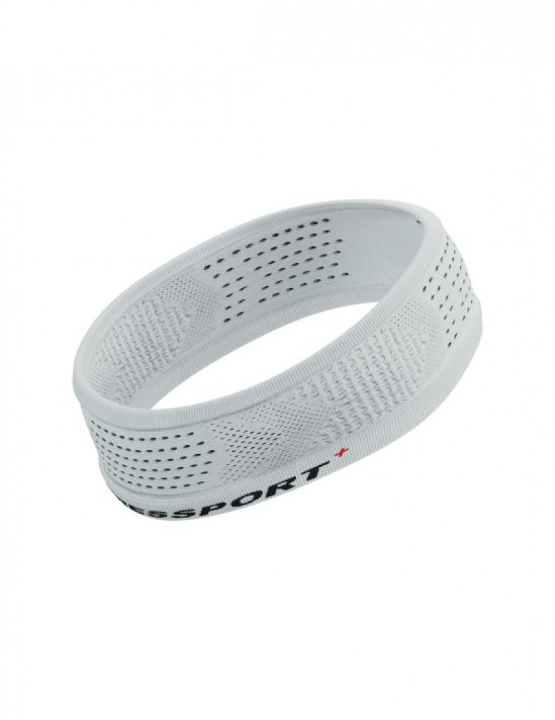 Acessorios Compressport Thin Headband On/Off Branco | 25186DITJ