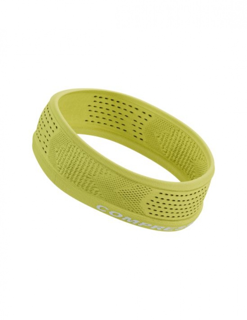 Acessorios Compressport Thin Headband On/Off Masculino Verdes | 03621ZQXR