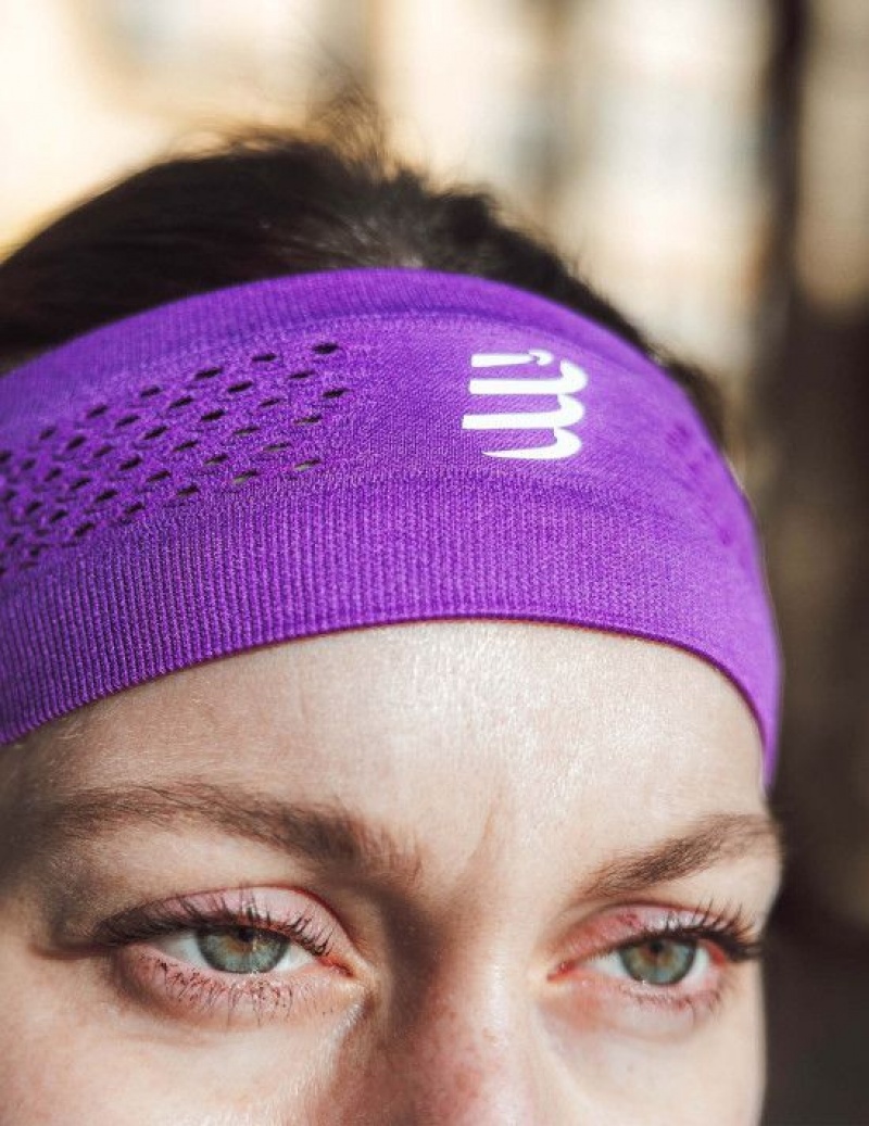 Acessorios Compressport Thin Headband On/Off Roxo | 69742FKXY