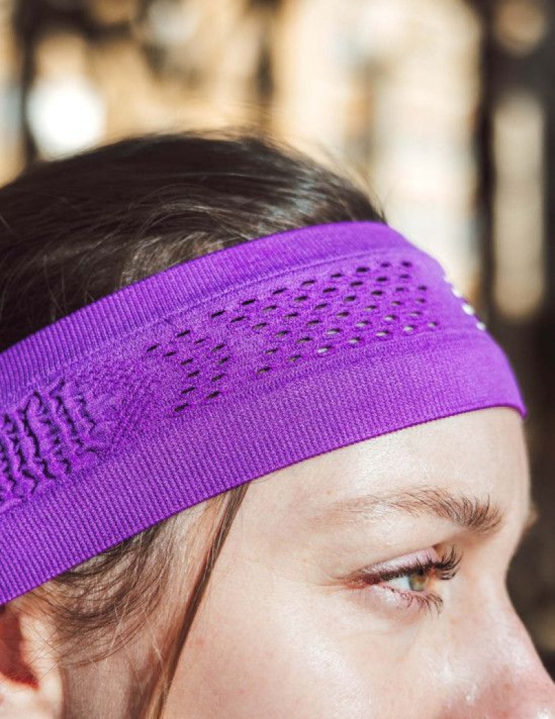 Acessorios Compressport Thin Headband On/Off Roxo | 69742FKXY