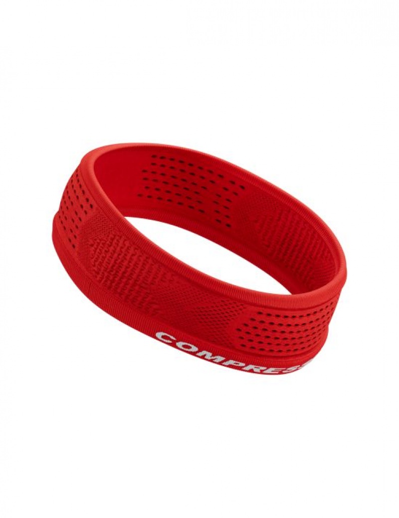 Acessorios Compressport Thin Headband On/Off Vermelhas | 06328HSWP