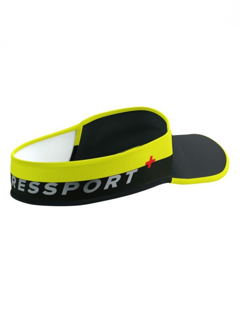 Acessorios Compressport Visor Ultralight Flash Masculino Pretas Amarelas | 60254OPGU