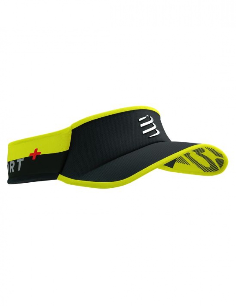 Acessorios Compressport Visor Ultralight Flash Masculino Pretas Amarelas | 60254OPGU