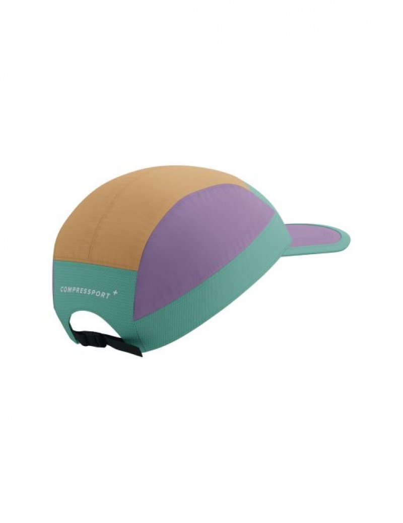 Boné Compressport 5 Panel Light Cap Azuis | 95321FKNG