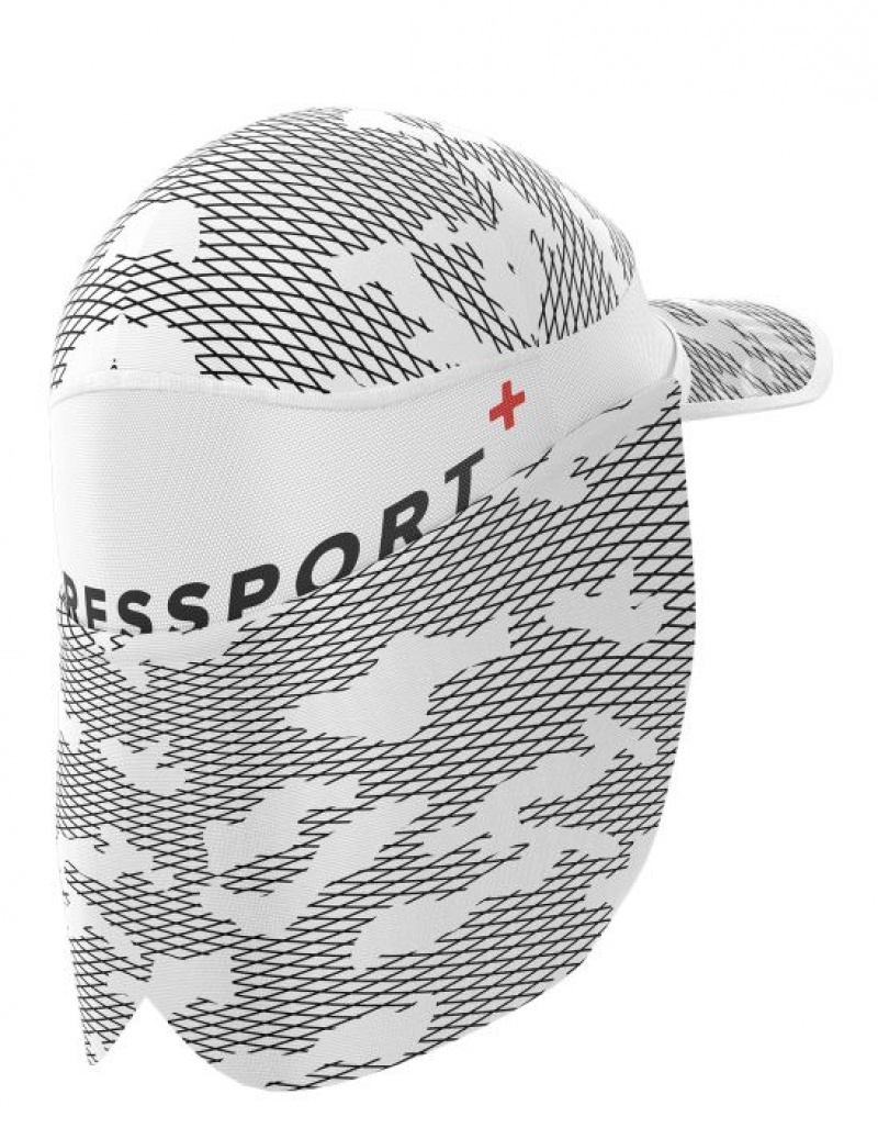 Boné Compressport Ice Cap Sun Shade Branco | 13248ZRAI