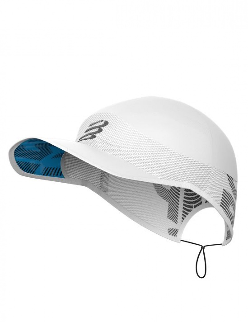 Boné Compressport Pro Racing Cap Branco | 31845DWHT