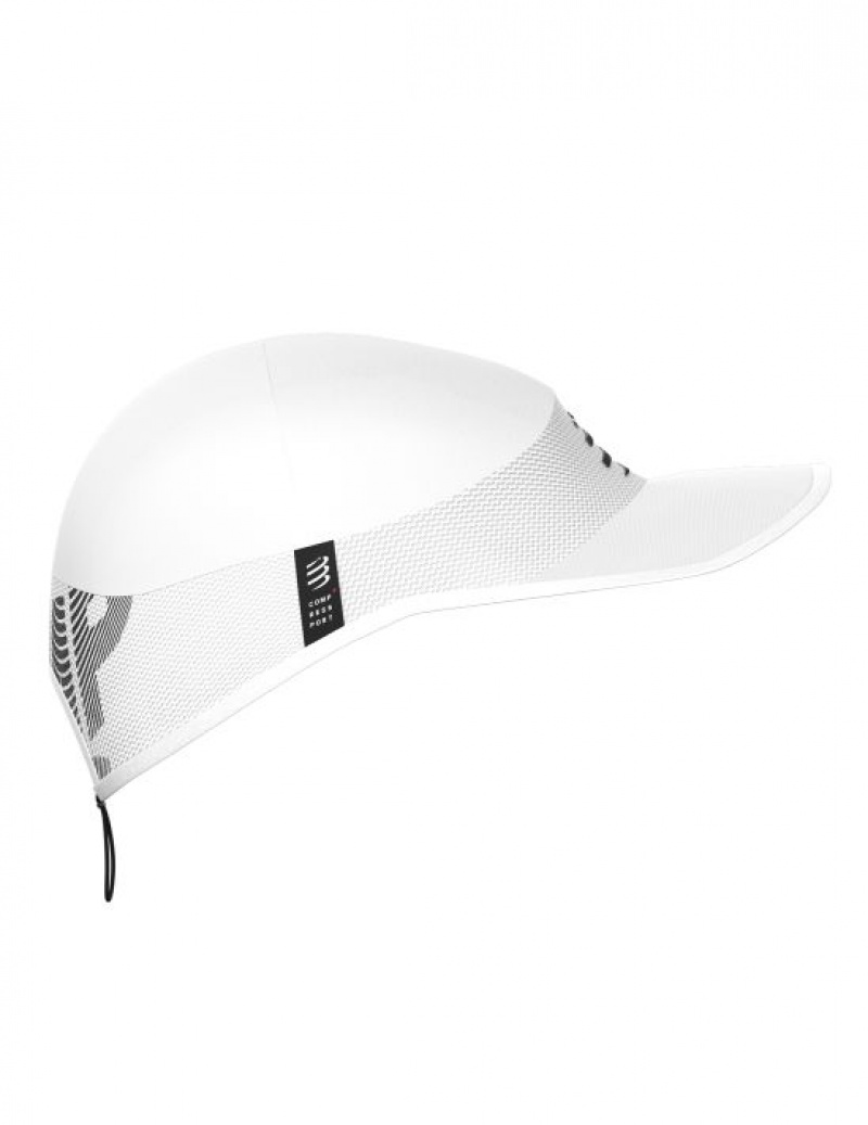 Boné Compressport Pro Racing Cap Branco | 31845DWHT