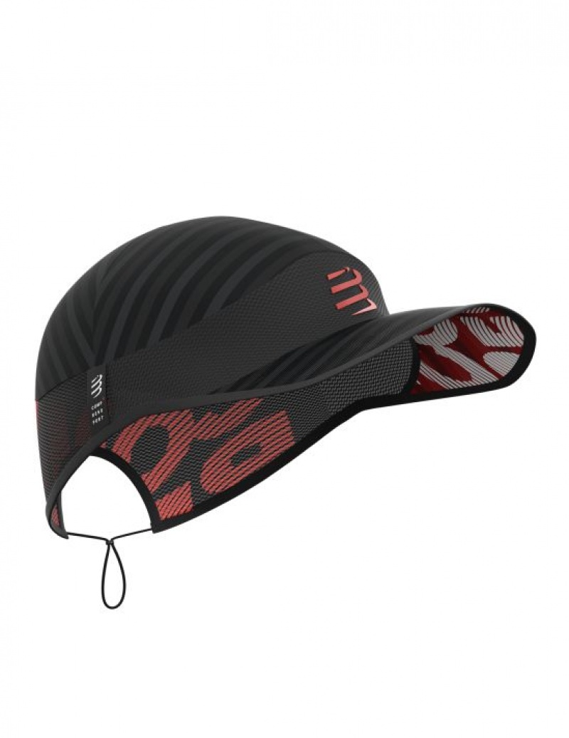 Boné Compressport Pro Racing Cap Feminino Pretas | 03865THMF