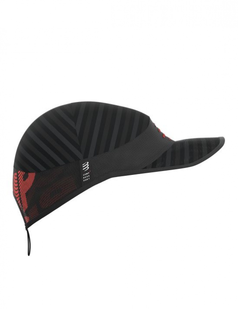 Boné Compressport Pro Racing Cap Feminino Pretas | 03865THMF