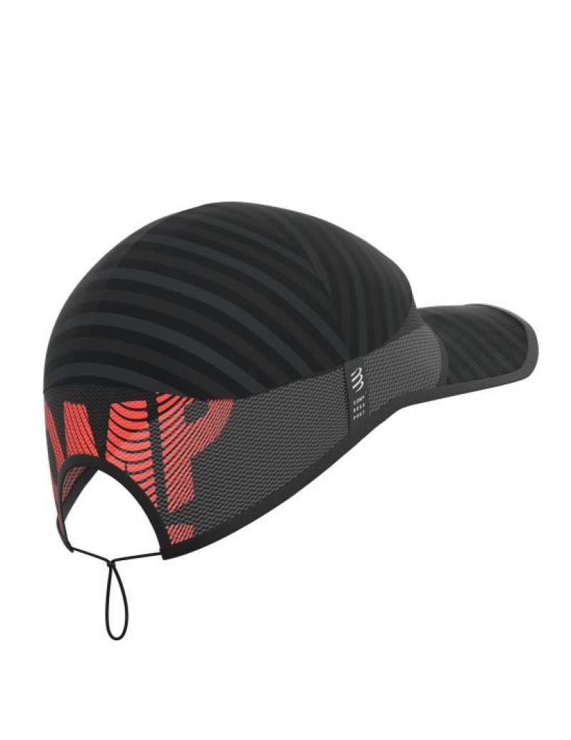 Boné Compressport Pro Racing Cap Feminino Pretas | 03865THMF