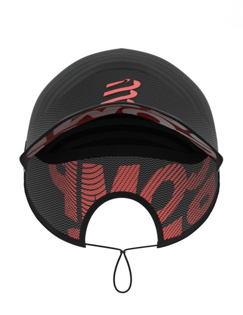 Boné Compressport Pro Racing Cap Pretas | 78943ELXN