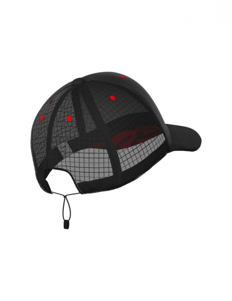 Boné Compressport Racing Trucker Cap Masculino Pretas Vermelhas | 68710XJPF