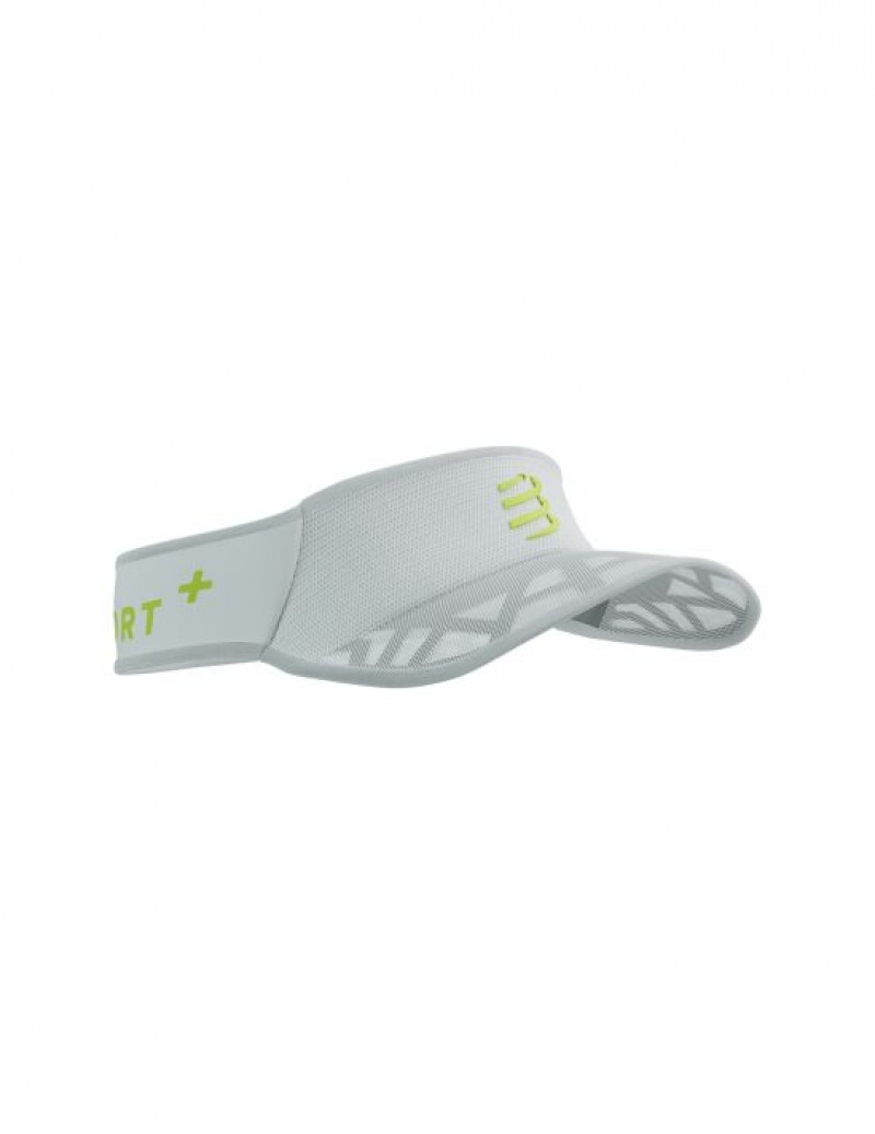 Boné Compressport Spiderweb Ultralight Visor Masculino Branco | 24068VEAX