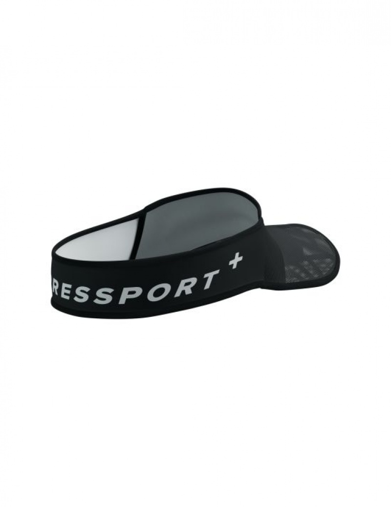 Boné Compressport Spiderweb Ultralight Visor Masculino Pretas | 41069NZJL