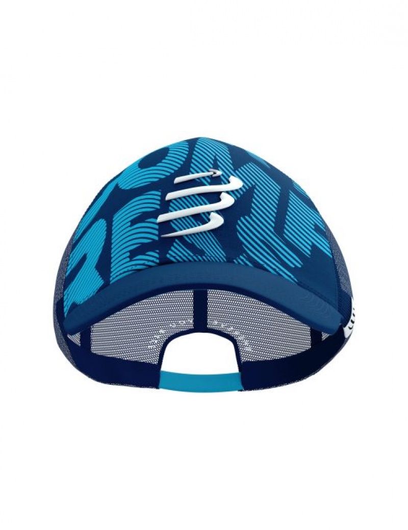 Boné Compressport Trucker Cap Azuis | 35071KPWA