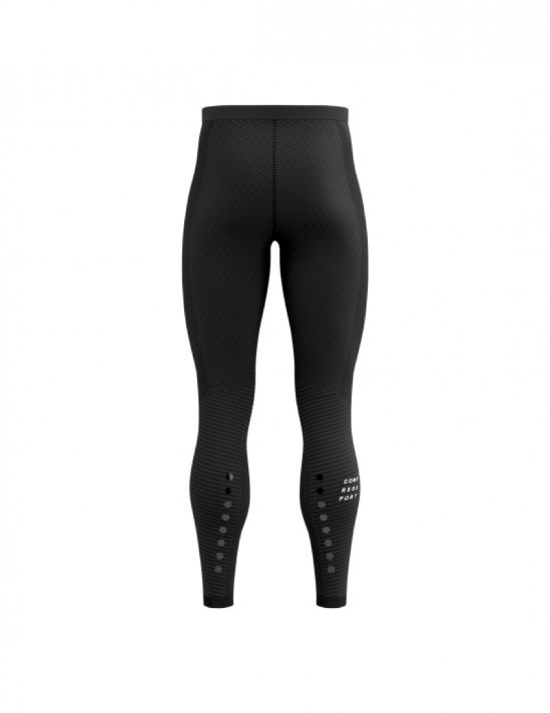 Calça Legging Compressport Inverno Trilha Under Control Full Tights M Masculino Pretas | 94167JIUO