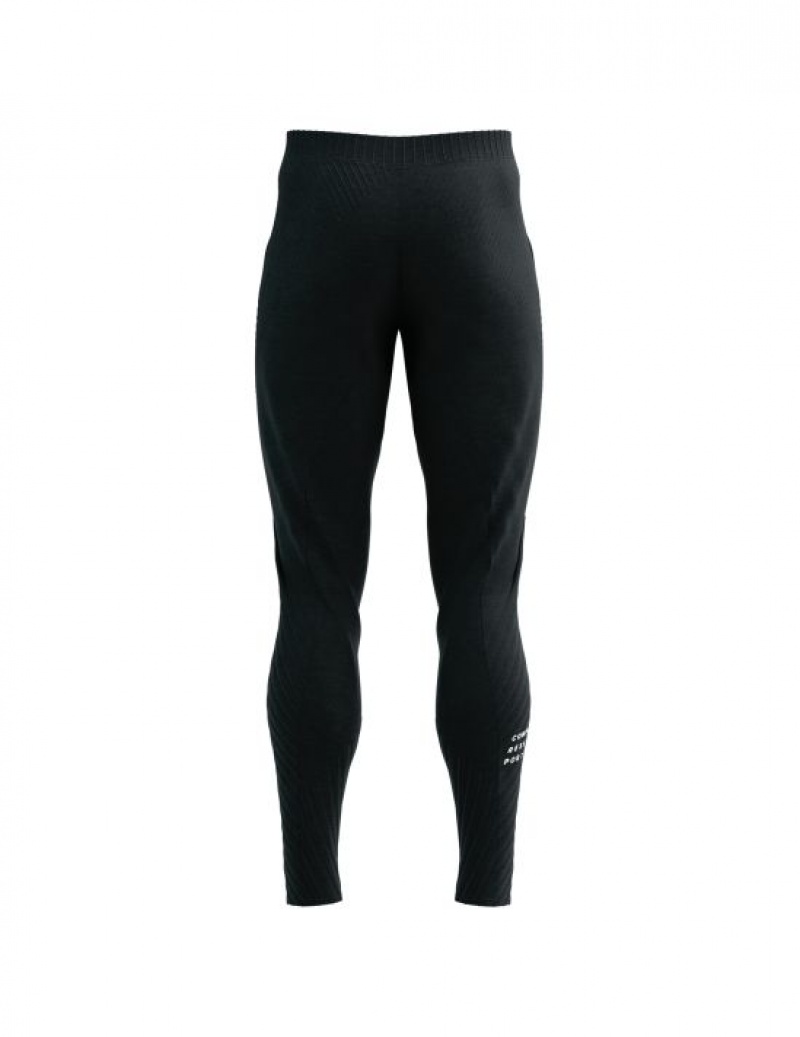 Calças Compressport Seamless Pants Feminino Pretas | 52914TYPO