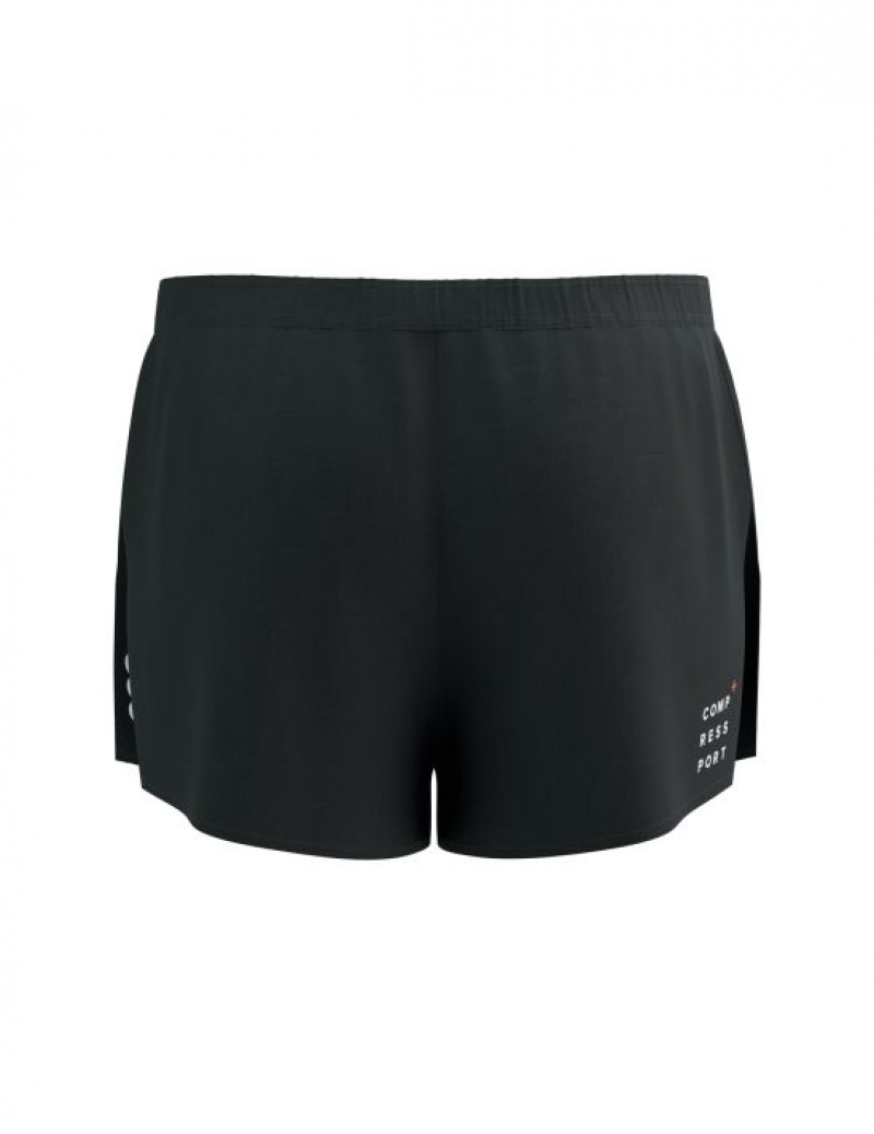 Calção Compressport Racing Split Curta M Masculino Pretas | 48927MGWP