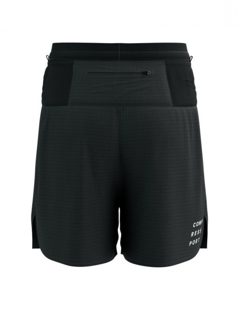 Calção Compressport Trilha Racing Overshort M Masculino Pretas | 17964OPCW