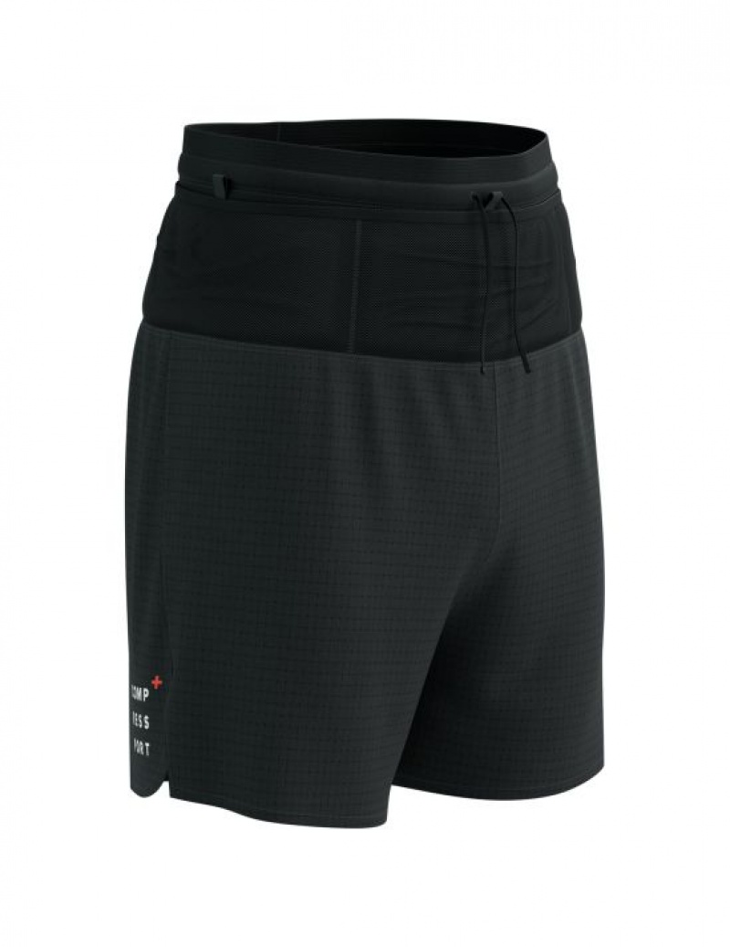 Calção Compressport Trilha Racing Overshort M Masculino Pretas | 17964OPCW