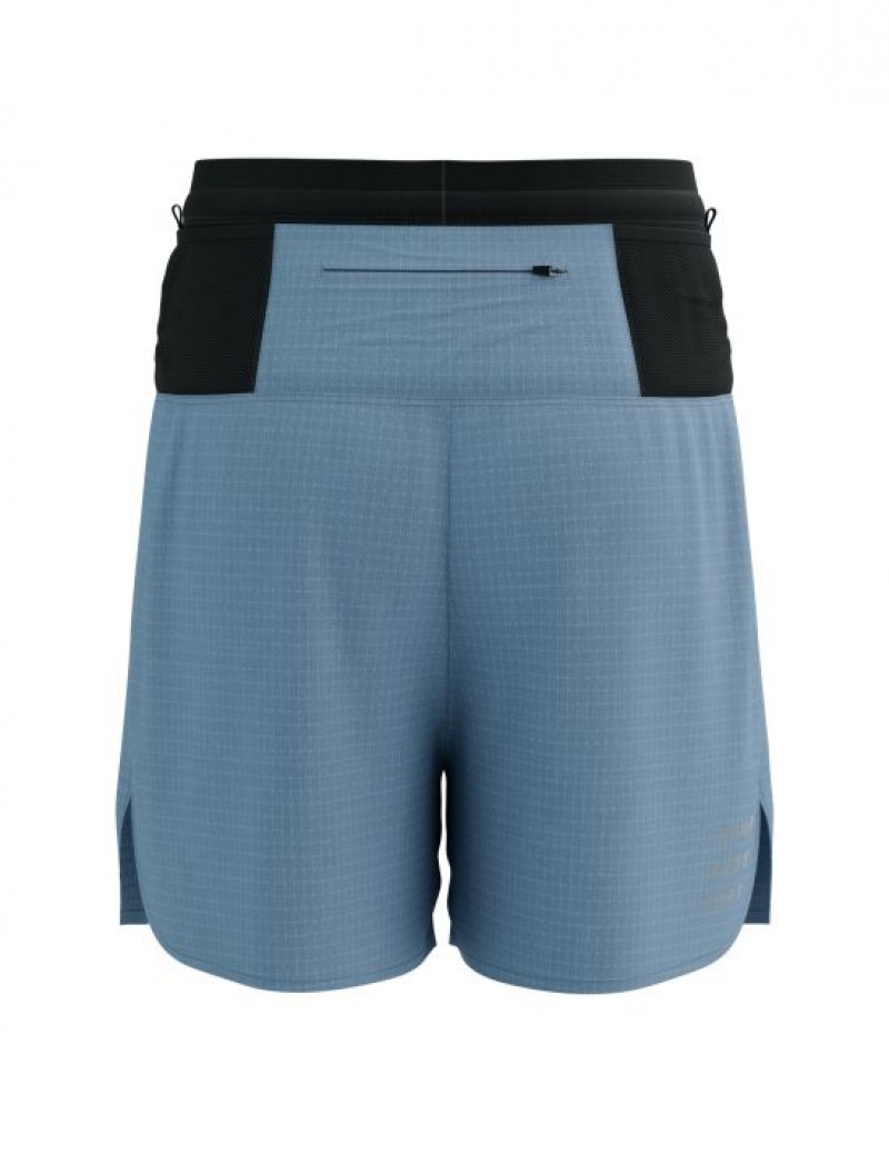 Calção Compressport Trilha Racing Overshort M Azuis | 48130EHCU