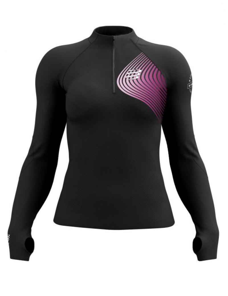 Camiseta Compressport Inverno Trilha Postural LS Top W Feminino Multicoloridas | 41750GEAI