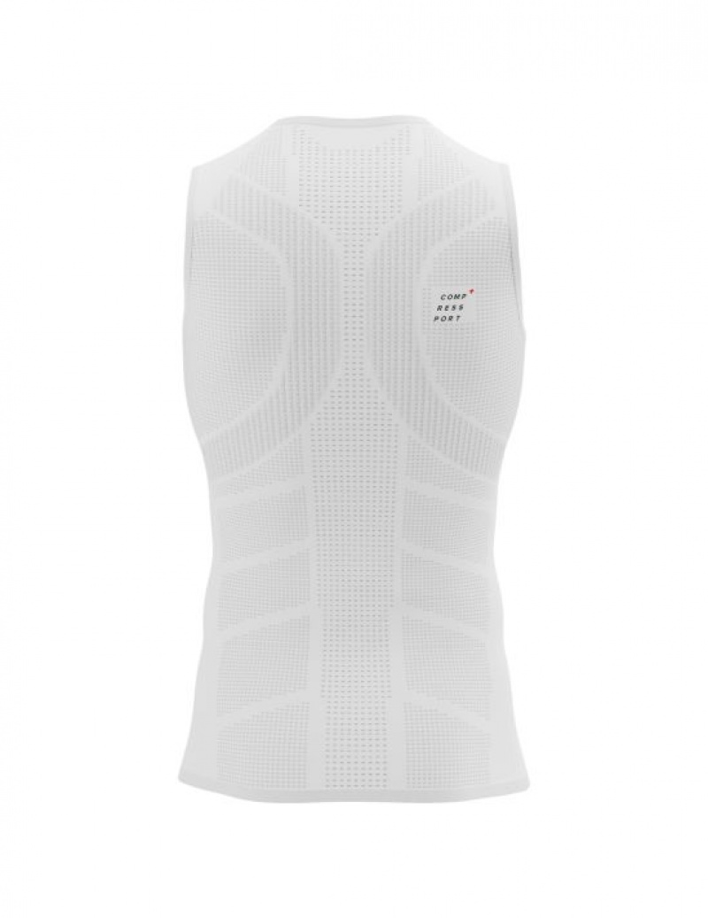 Camiseta Compressport On/Off Tank Top M Branco | 97481TJKM