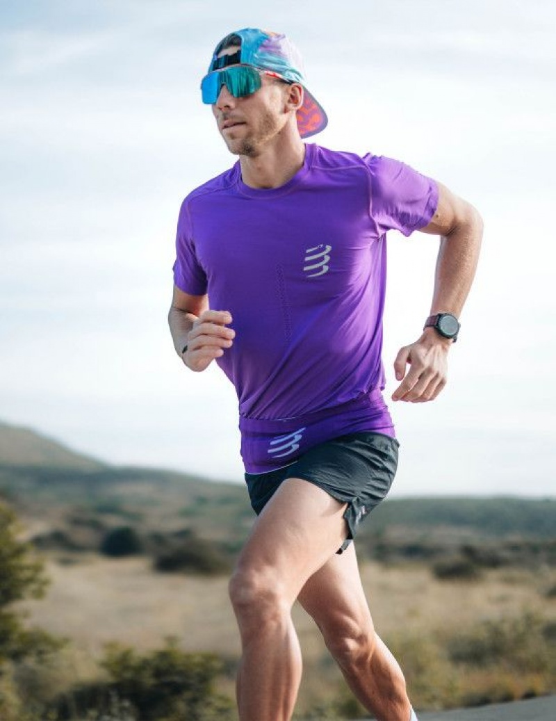 Camiseta Compressport Performance SS Tshirt M Roxo | 83269GTNE