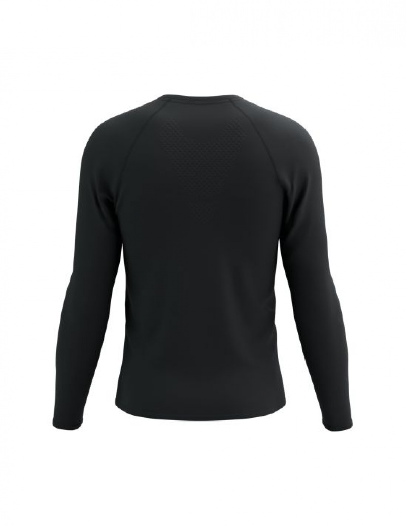 Camiseta Compressport Treino LS Tshirt Masculino Pretas | 51604TMOD