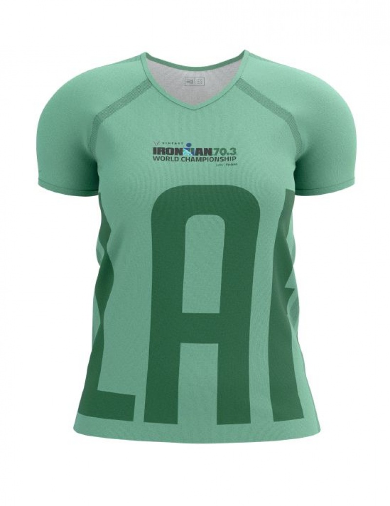 Camiseta Compressport Treino SS Tshirt W Feminino Multicoloridas | 28465IDUL