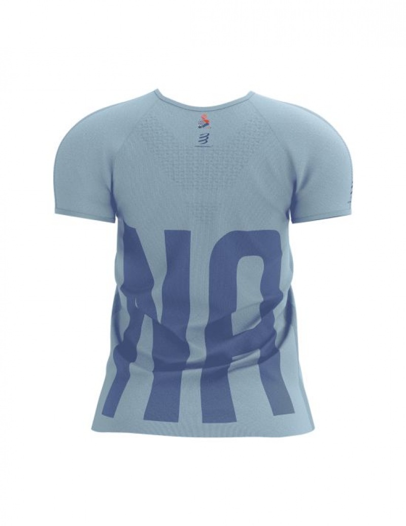 Camiseta Compressport Treino SS Tshirt W -Ironman Kona 2023 Feminino Multicoloridas | 84157RUOX